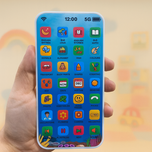 Mini Explorer Talking Flash Card Phone Toy | Rechargeable Learning Mobile for Kids 2–12 Years